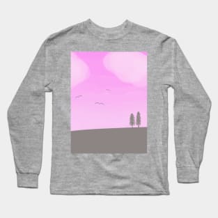 World Painted Pink Long Sleeve T-Shirt